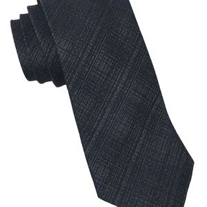 NWT John Varvatos Crosshatch Skinny Tie in Grey